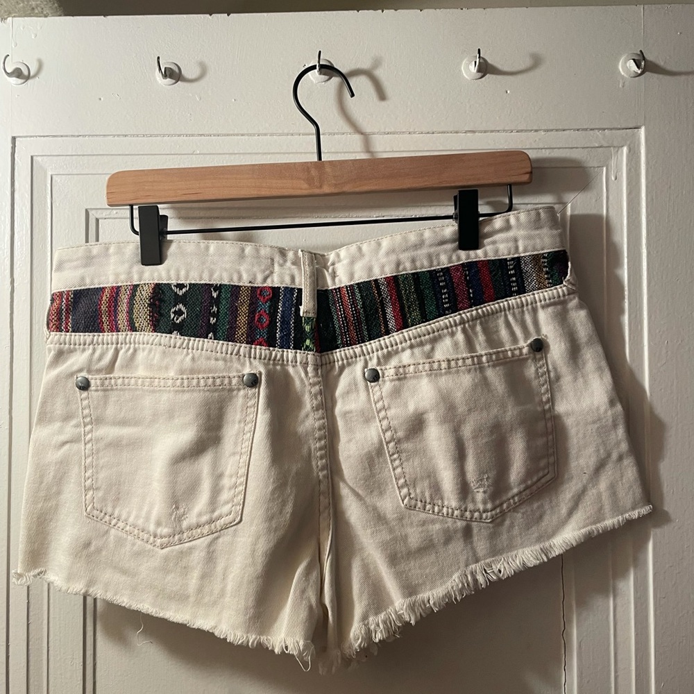 Free people white Jean shorts